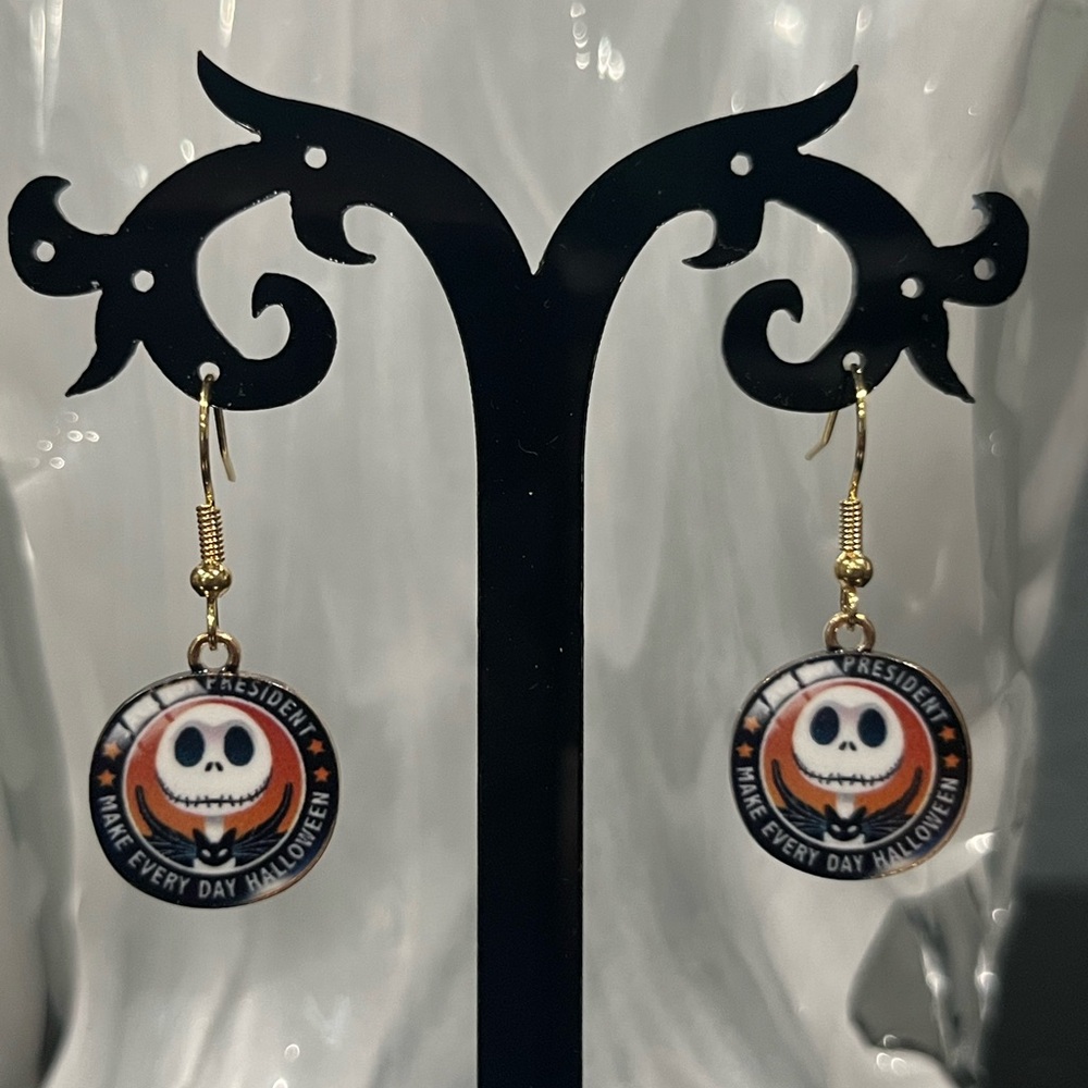 Halloween Earrings. Nightmare Before Christmas.